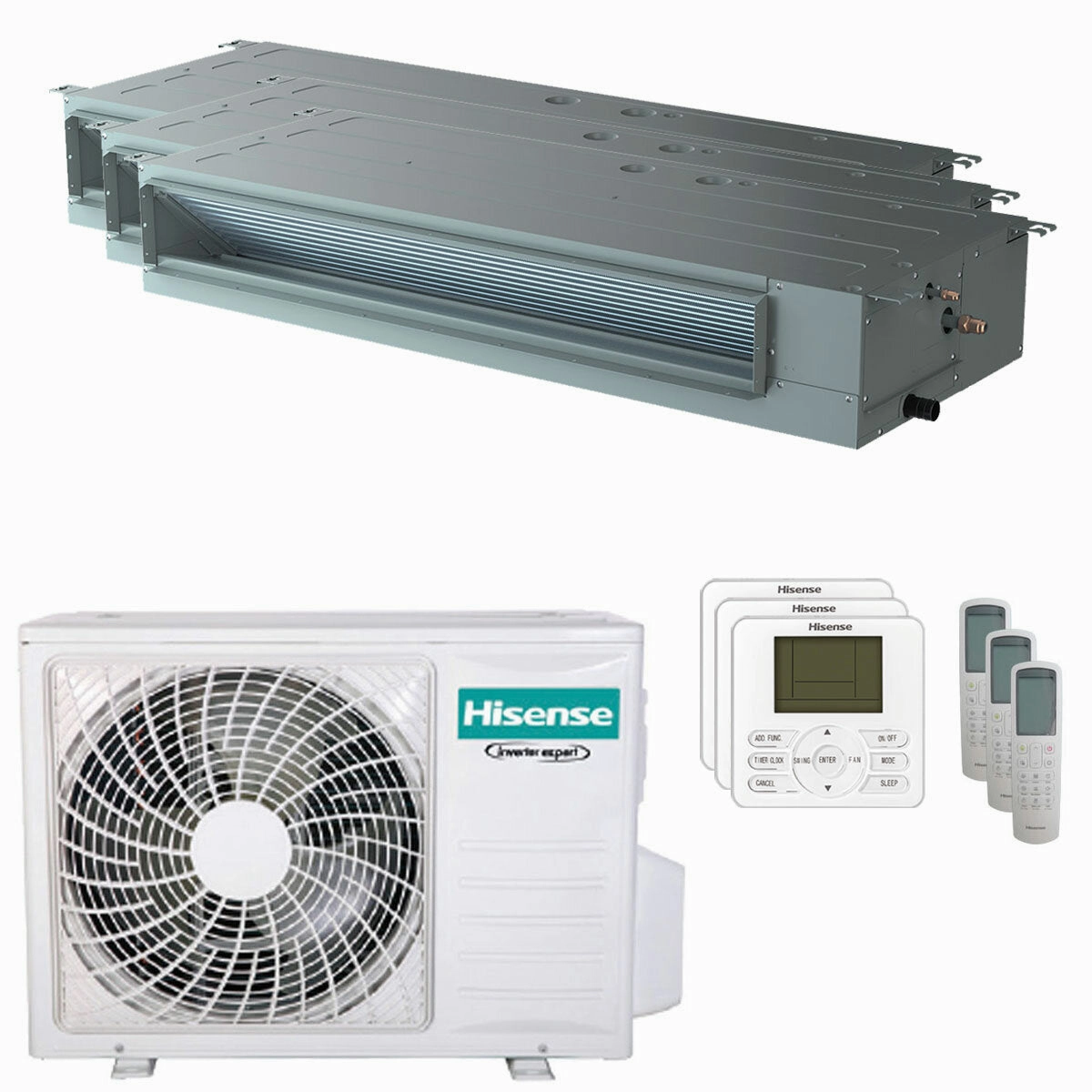 Hisense Ducted Air Conditioner ADT trial split 9000 12000 12000 BTU inverter A   outdoor unit 7 kW