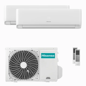 Hisense EcoSense dual split 7000 7000 BTU inverter A   wifi air conditioner external unit 3.5 kW