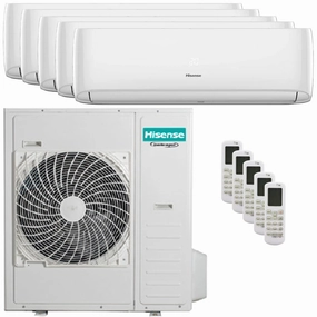 Hisense Hi-Comfort 2025 penta split air conditioner 9000 9000 9000 9000 9000 BTU inverter wifi external unit 12.5 kW