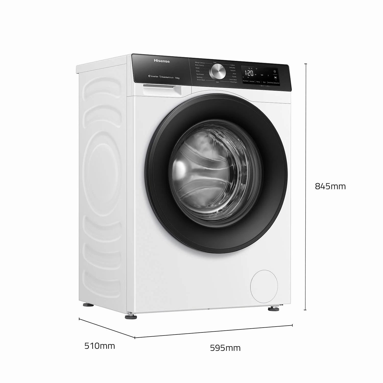 Hisense HWFS7514S 7.5kg Front Load Washer [3 Years Warranty]