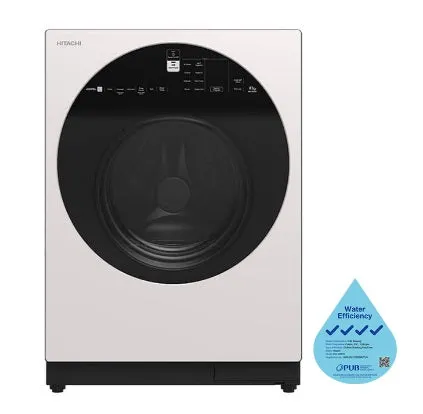 Hitachi BD-100GV Front Loading - Washer AI Wash, Inverter 10 kg, 1,600 RPM