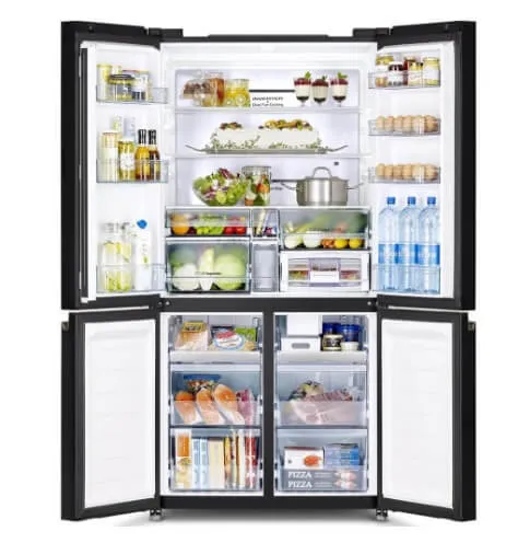 Hitachi R-WB640V0MS - GBK/GS French Bottom Freezer Deluxe 569L   Hitachi BD-120XGV Front Load Washer AI Wash, Auto Dosing System, Inverter 12 kg, 1,600 RPM