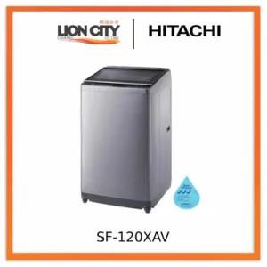 Hitachi SF-120XAV 12kg Top Load with Glass Top Washing Machine
