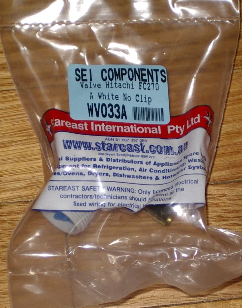Hitachi Single Inlet Valve FDC270A 14mm Rightangled - Part # WV033A