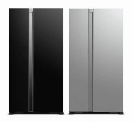 Hitachi R-SX700PMS0-GBK/GS 573L Side by Side Fridge   Hitachi BD-120XGV Front Load Washer AI Wash, Auto Dosing System, Inverter 12 kg, 1,600 RPM