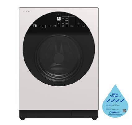 Hitachi R-WXC620KS-XK/XW (Crystal White) Multi Door Refrigerator (500l) Hitachi BD-D100GV Front Load Washer Dryer Wind Iron, AI Wash Inverter 10/7KG