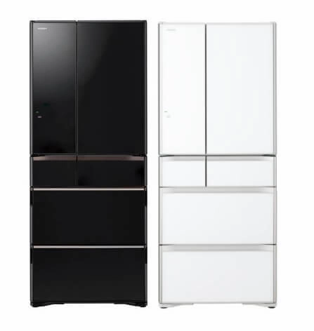 Hitachi R-WXC670KS-XK/XW (Crystal White) Multi Door Refrigerator (500l) Hitachi BD-D120XGV Front Load Washer Dryer 12/8KG