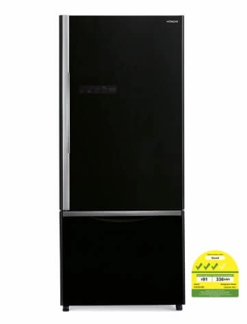 Hitachi RB570P7MS 2 DR Refrigerators   Hitachi SF100XAV 10kg Top Load with Glass Top Washing Machine