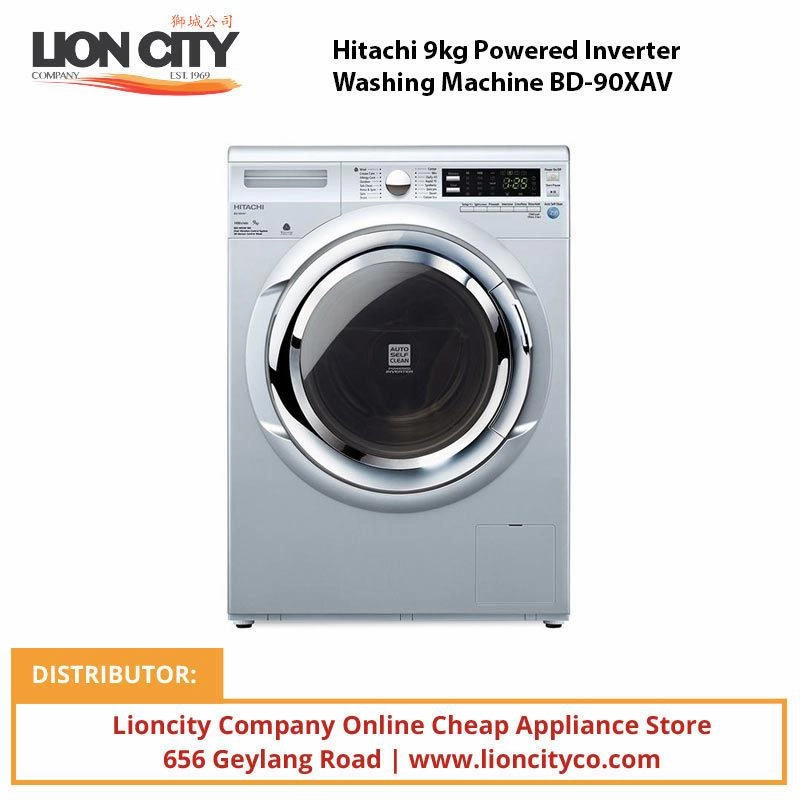 Hitachi RVG695P9MSX - GBK / GGR BIG-2 Glass Door Inverter Refrigerator   BD90XAV 9kg Powered Inverter Washing Machine