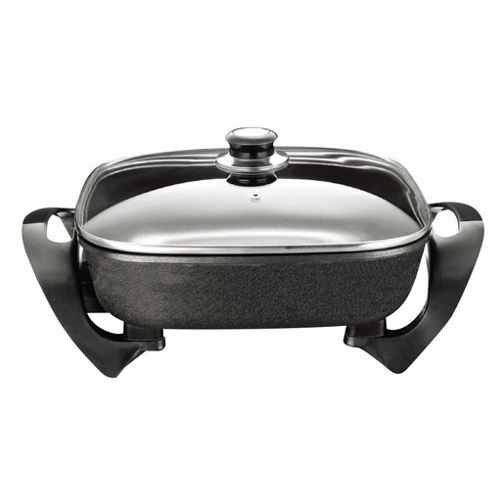 Home Basics Non Stick Electric Fry Pan Square