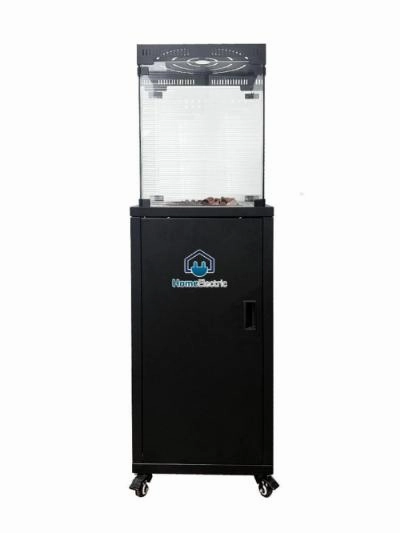 Home Electric HeaterGas, Square Heater, Electrical Igniter, Touch, Oxygen S, Black