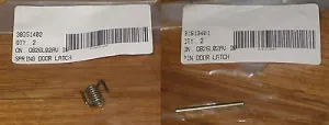 Hoover Front Loader Door Latch Pivot Pin & Spring - Part # 31513401 & 38351402