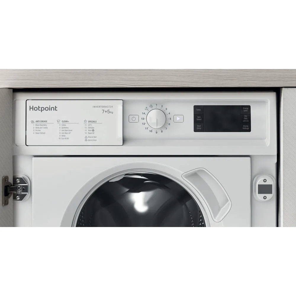 Hotpoint BI WDHG 75148 UK N 7kg/5kg 1400 Spin Integrated Washer Dryer