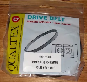 Hotpoint, Creda, Electra, Indesit, Pye, Euromaid Drum Belt 1915H7 - Part # POL28