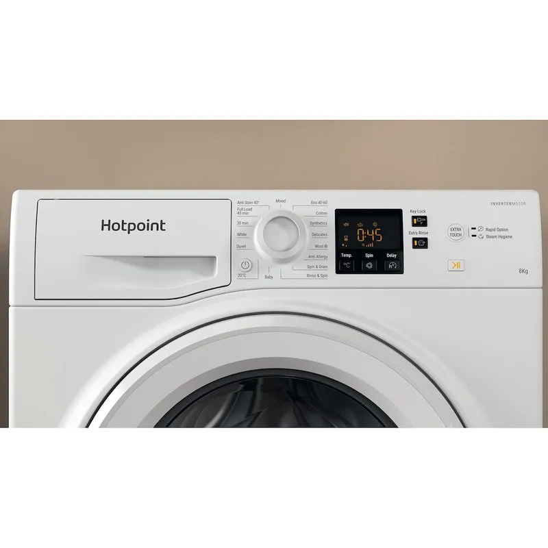 Hotpoint NSWF 846 W UK 8kg 1400 Spin Washing Machine