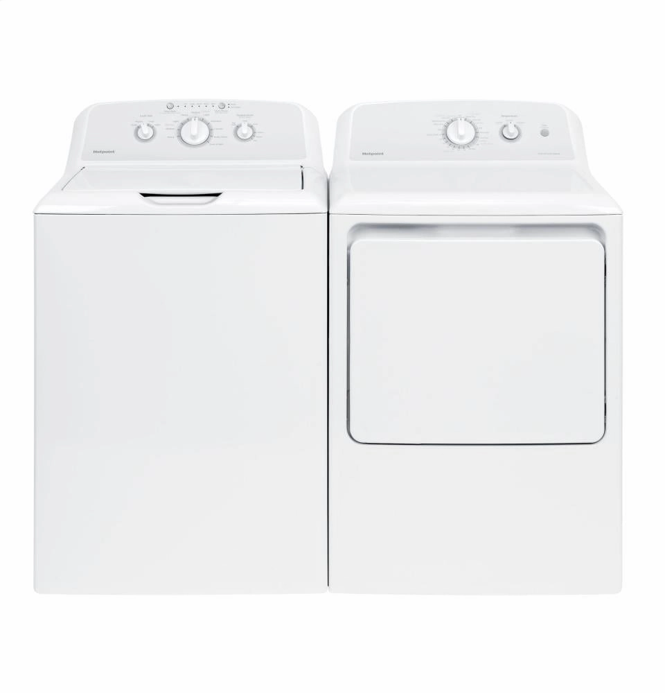 Hotpoint HTX24EASKWS Hotpoint 6.2 Cu. Ft. Capacity Aluminized Alloy Electric Dryer
