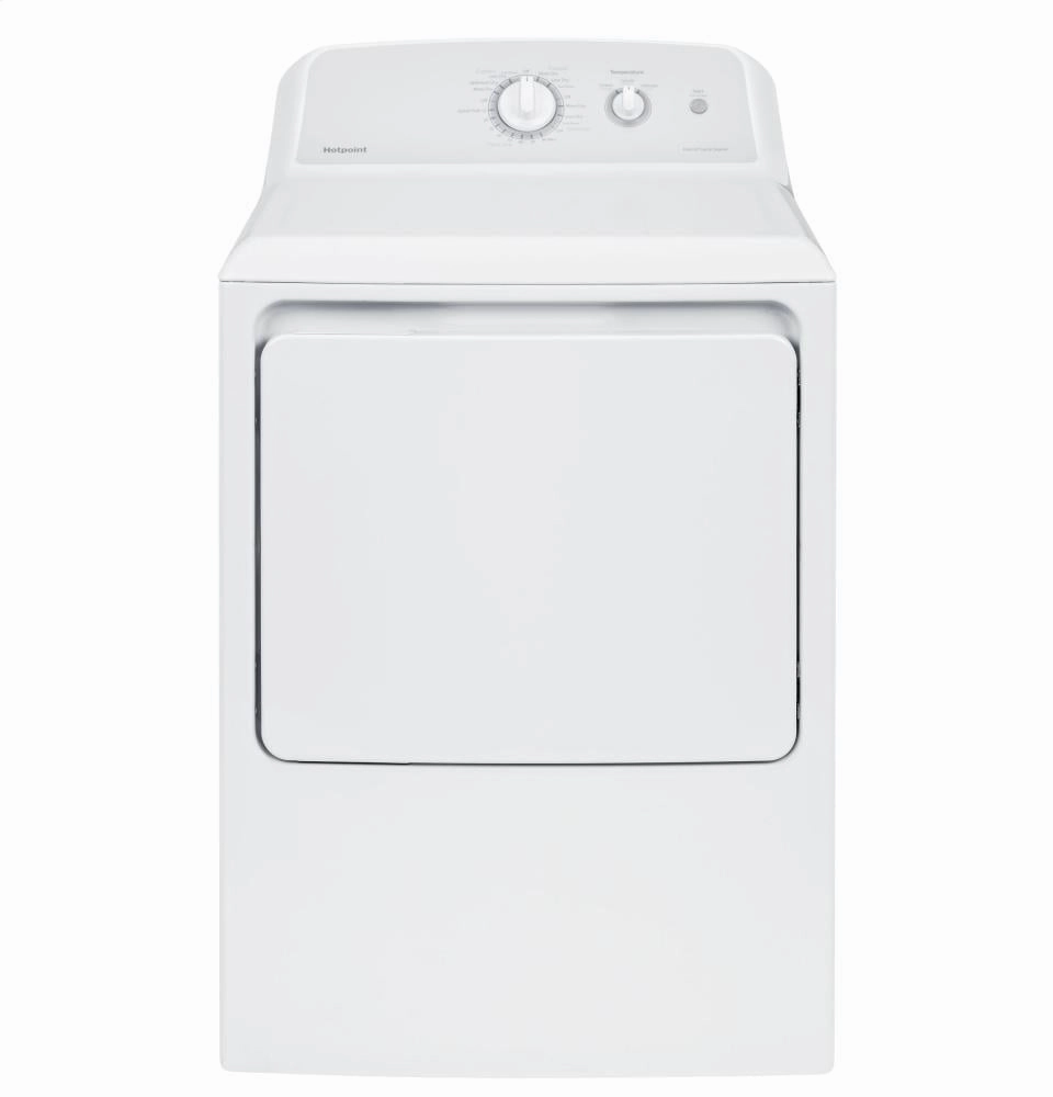 Hotpoint HTX24EASKWS Hotpoint 6.2 Cu. Ft. Capacity Aluminized Alloy Electric Dryer