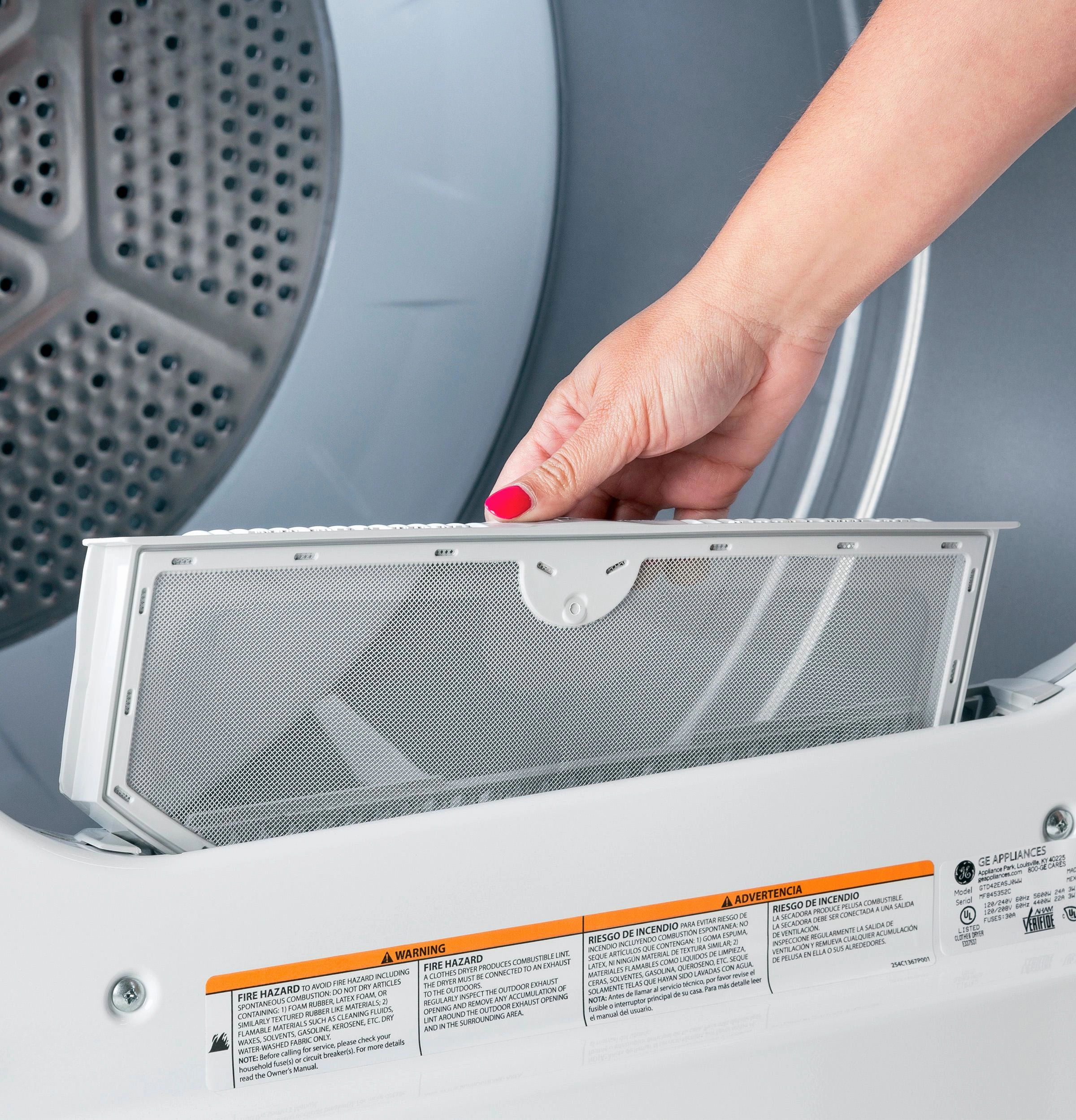 Hotpoint HTX26EASWWW Hotpoint 6.2 Cu. Ft. Capacity&#X00A0;&#X00A0;Electric&#X00A0;Dryer&#X00A0;With Up To 120 Ft. Venting And Shallow Depth&#X200B;