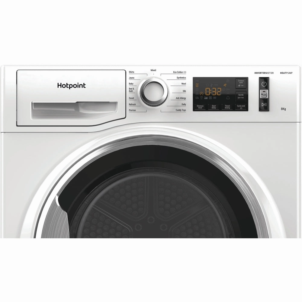Hotpoint NTM118X3XBUK 8kg Heat Pump Tumble Dryer White