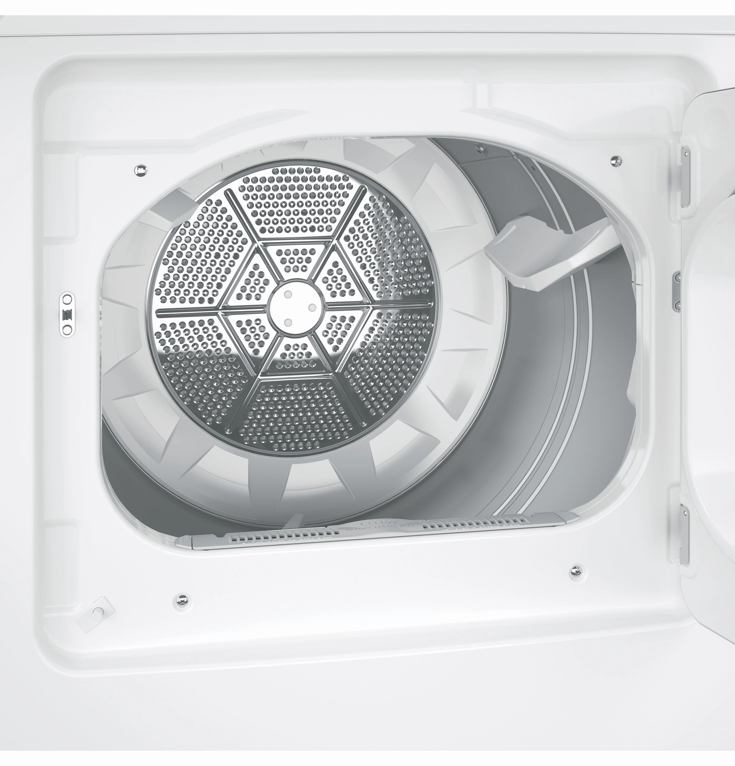 Hotpoint(R) 6.2 cu. ft. Capacity aluminized alloy Gas Dryer - (HTX24GASKWS)