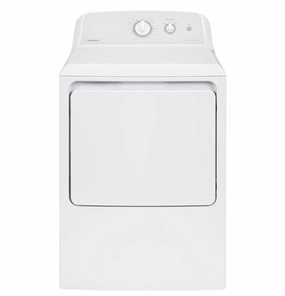 Hotpoint(R) 6.2 cu. ft. Capacity aluminized alloy Gas Dryer - (HTX24GASKWS)