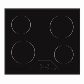 Hundai Built-in Ceramic Hob 4 Burners | 60cm | Radiant Heat Cooking Zones | Electronic Touch Controls