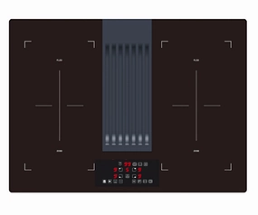 Hyundai 4-Zone Built-in Induction Hob with Downdraft | 9 Power Levels & 750m/hr Airflow