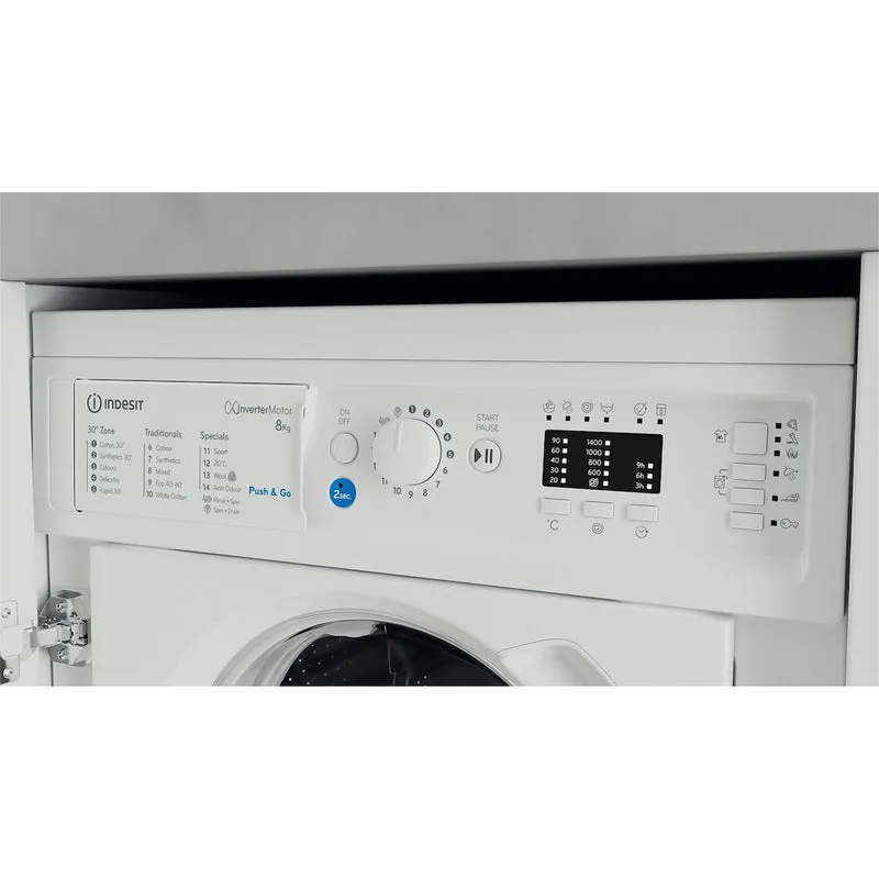 Indesit BI WMIL 81485 UK 8kg 1400 Spin Integrated Washing Machine