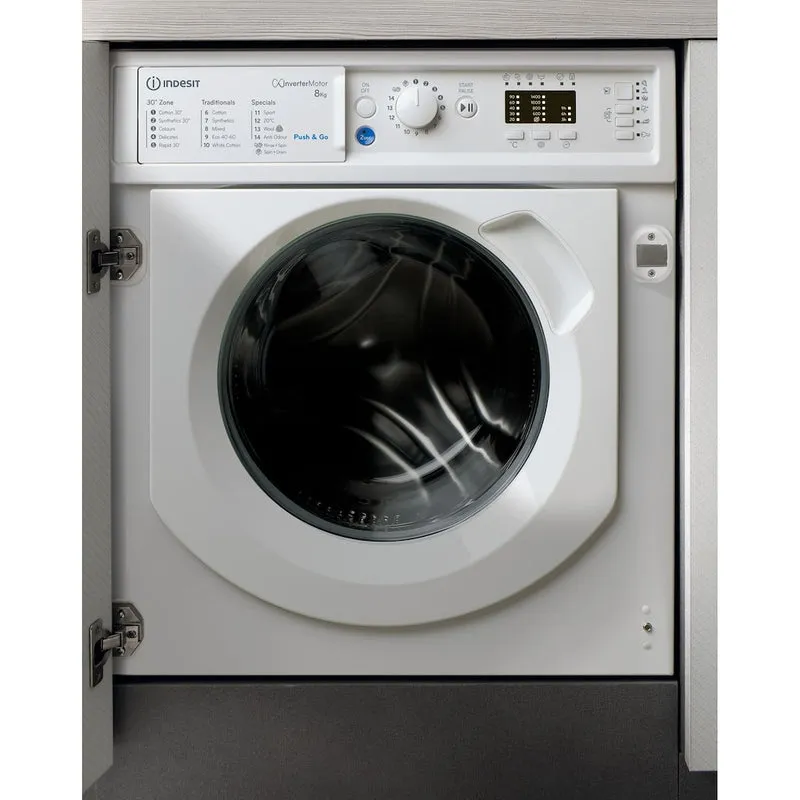Indesit BI WMIL 81485 UK 8kg 1400 Spin Integrated Washing Machine
