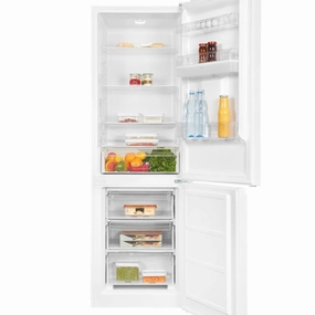 Inox Fridge with 3-Drawer Freezer | 244L Capacity | 180cm Tall