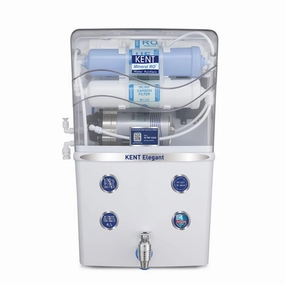 KENT Elegant RO Water Purifier | RO   UF   TDS Control   UV LED Tank | 8L Tank | 15 LPH Flow