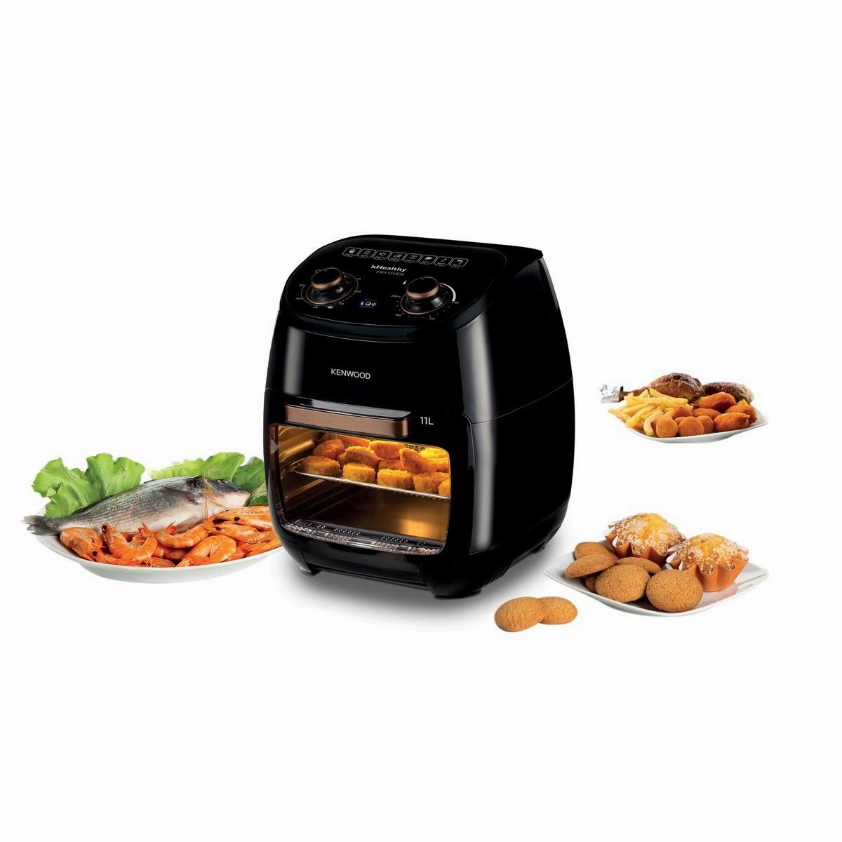 Kenwood Healthy Air Fryer & Oven Multi-Function, 2000Watts, Black