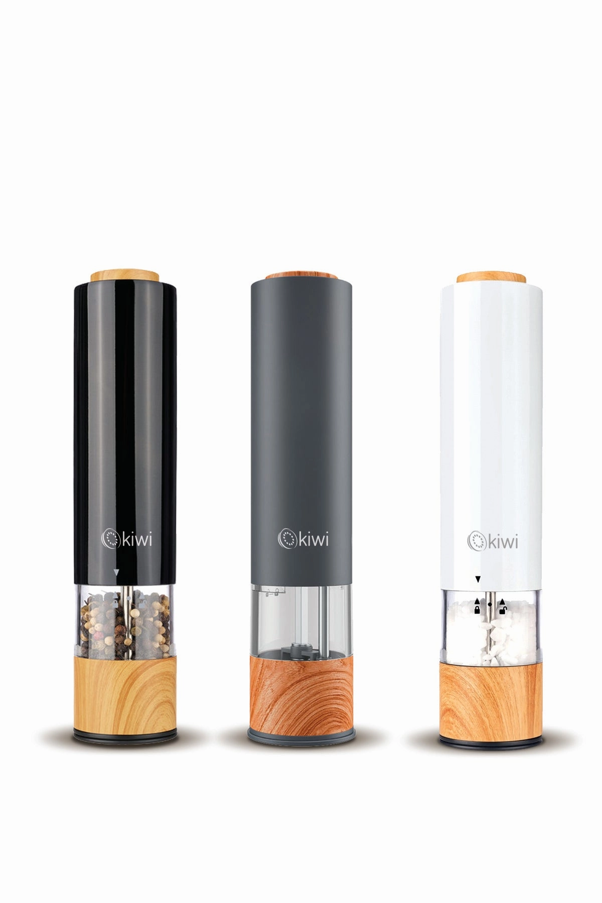 Kiwi Automatic Spice Mill | Adjustable ceramic grinder (fine to coarse)