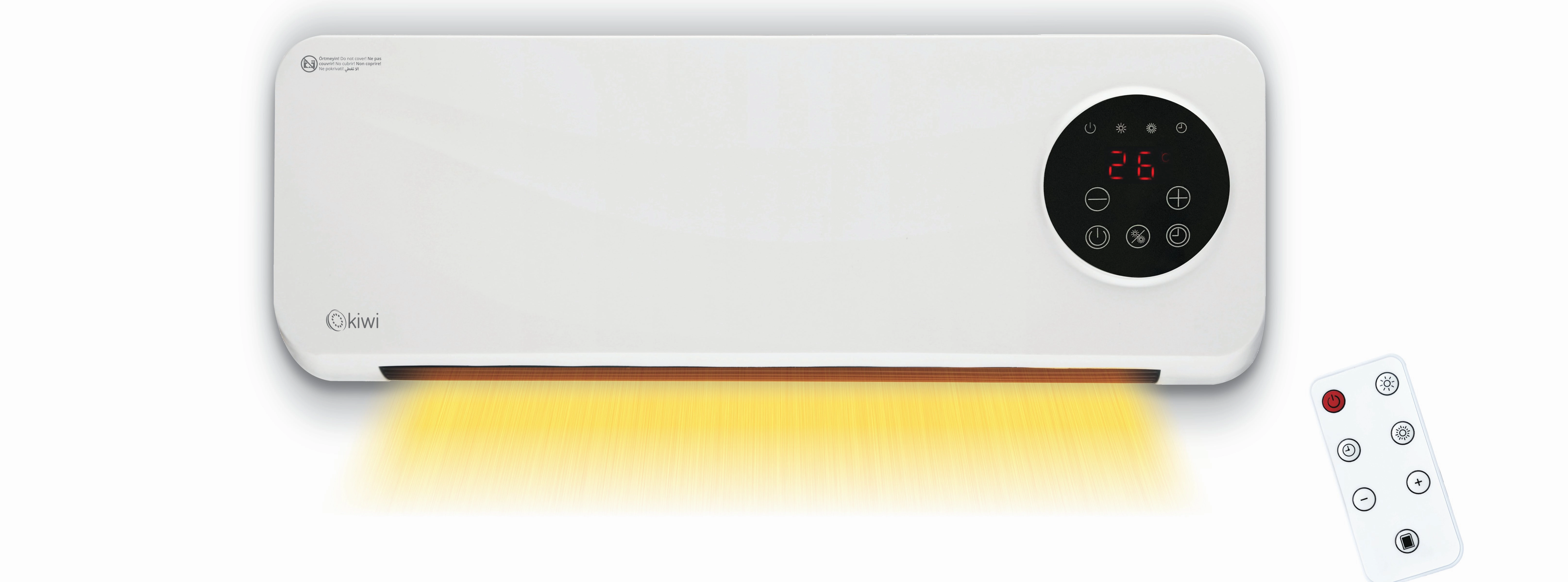 Kiwi Bathroom Heater | 1000W - 2000W | Remote Control | LED Display