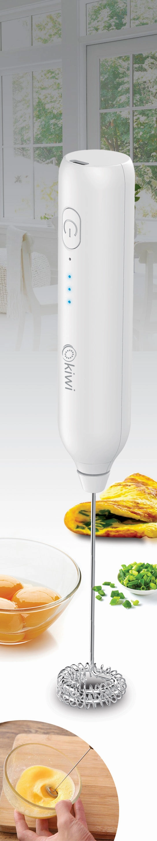 Kiwi Coffee Frother | Portable and wireless |  3-speed adjustable | Easy to clean