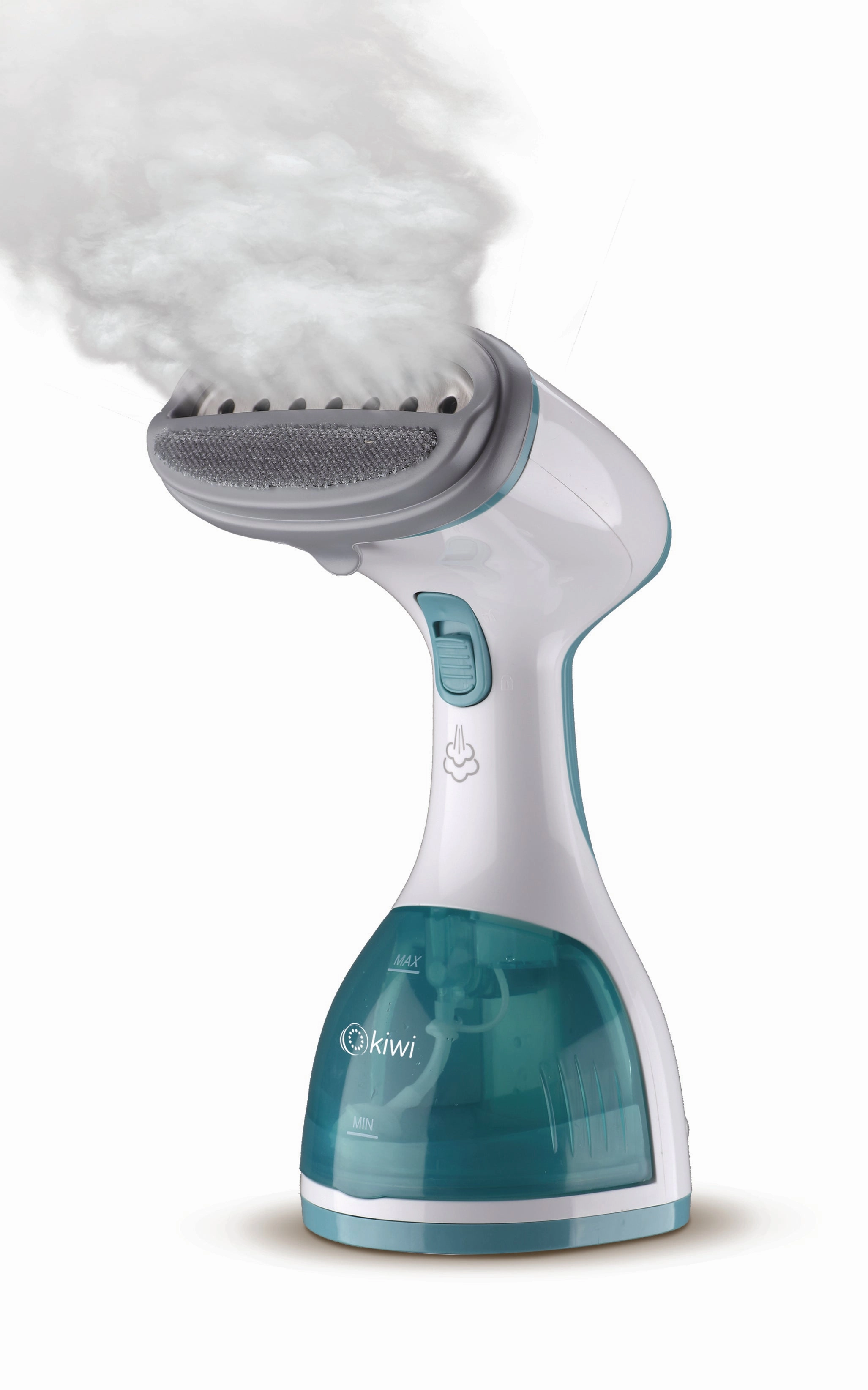 Kiwi Garment Steamer | 1000W | 260ml Water Capacity | Professional pump with heating element | 9 steam outlets