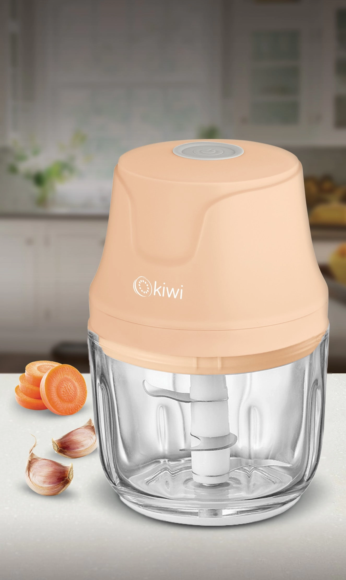 Kiwi Glass Rechargeable Grinder | Powerful with Fast Cutting | 350ml Capacity