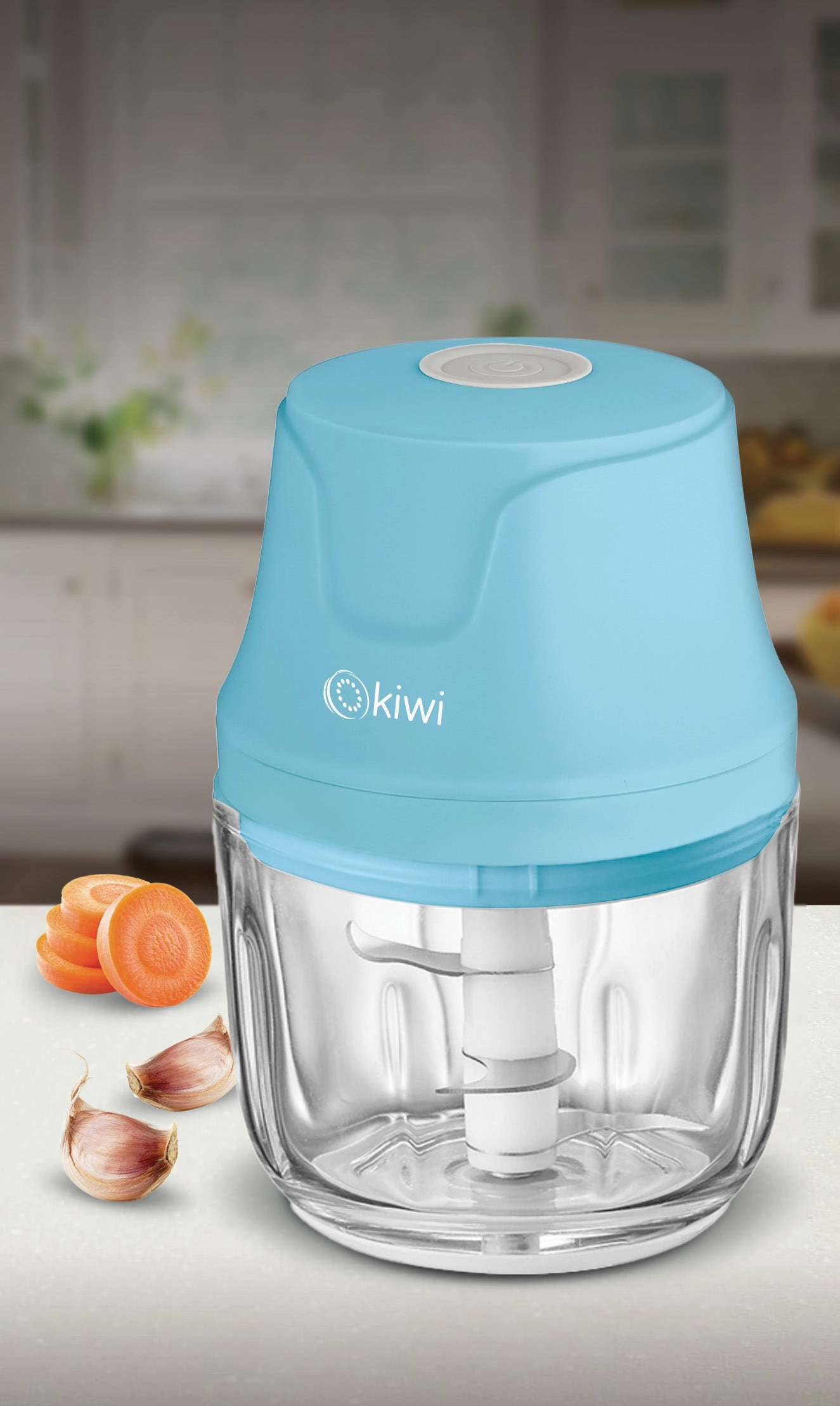 Kiwi Glass Rechargeable Grinder | Powerful with Fast Cutting | 350ml Capacity