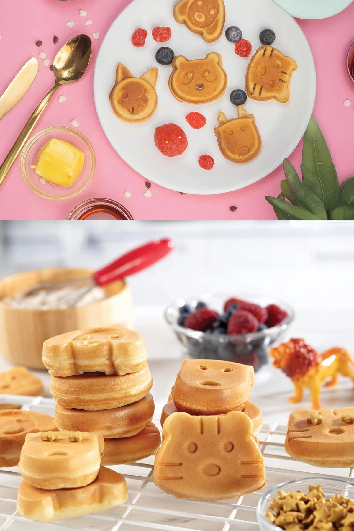 KIWI Kids Waffle Maker | 750W | Overheat Protection
