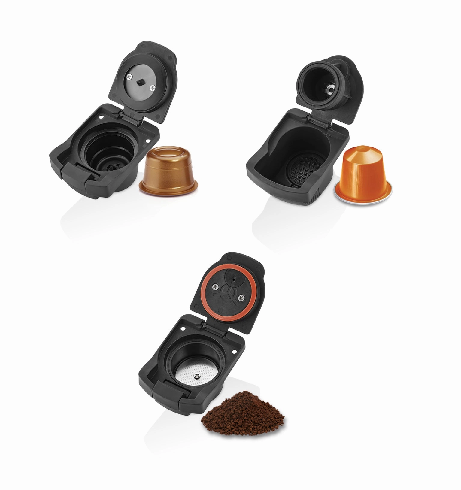 Kiwi Multi-Capsule Coffee Maker with 7-Level Touch Control | 1400W | 2-Level Adjustable