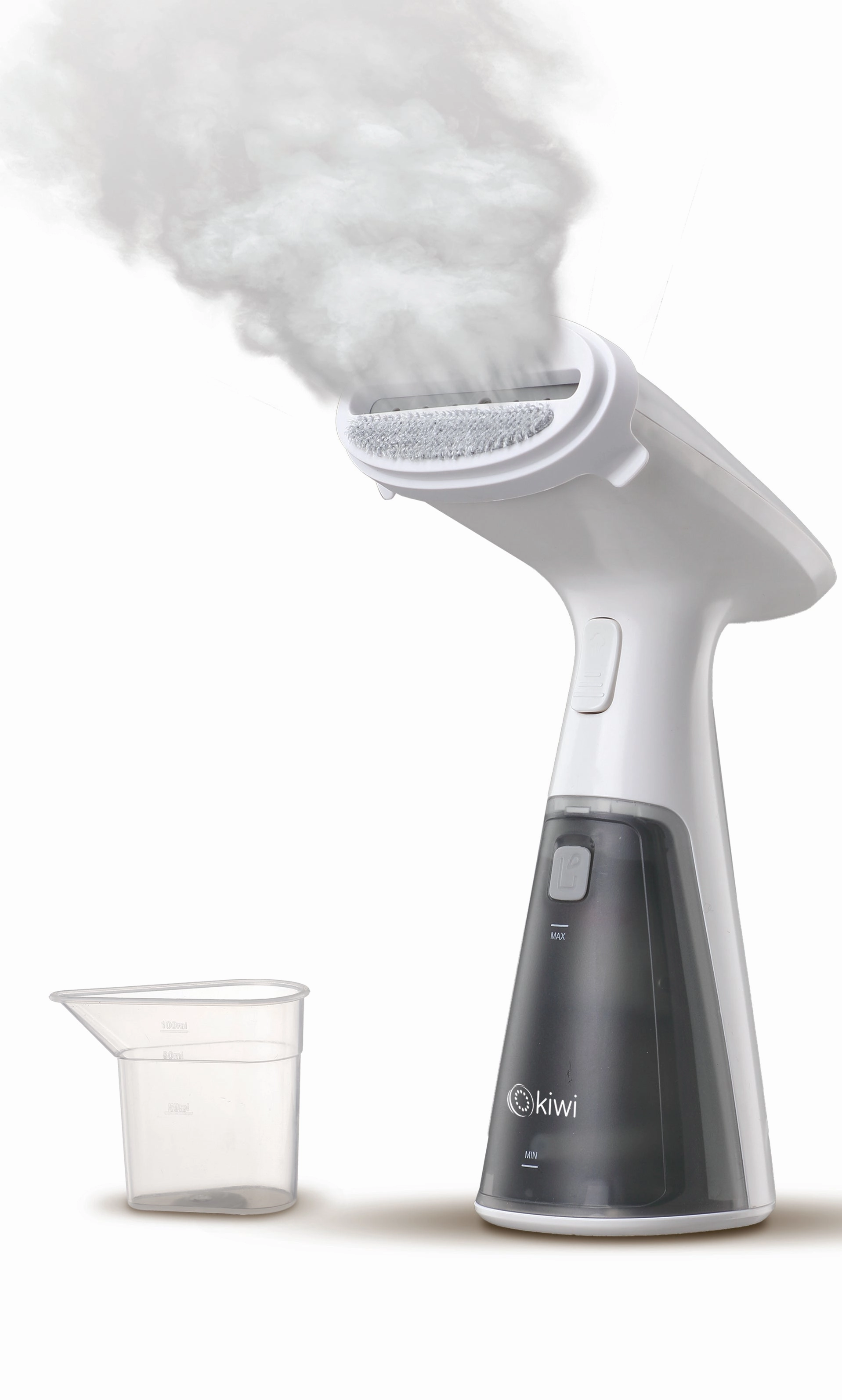 Kiwi Portable Garment Steamer | Automatic and continuous powerful steam | 120ml Capacity | Steam Button Lock