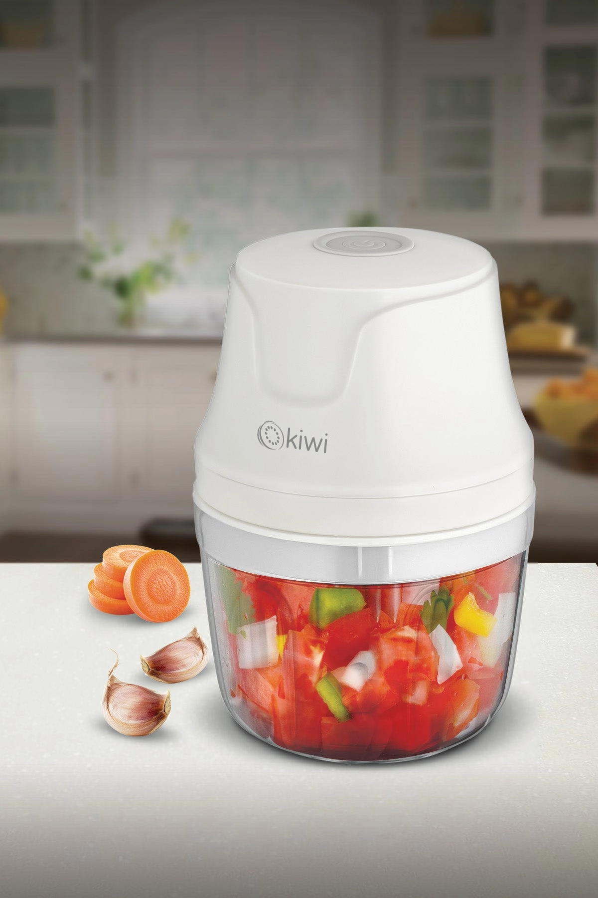 Kiwi Rechargeable Grinder | 3 Wings Blade | Fast Speed | 350ml Bowl Capacity