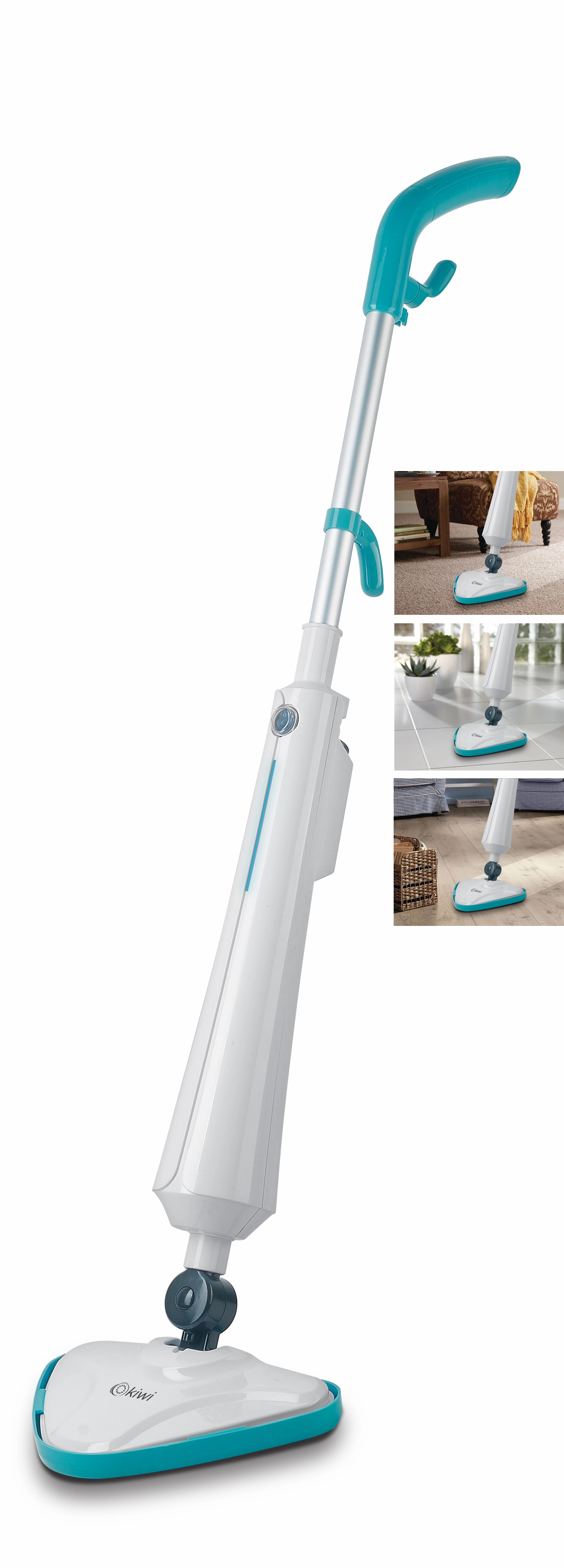 Kiwi Steam Cleaner | 1300W | Detachable Handle | Optional Mop Head | 350ml Water Tank Capacity