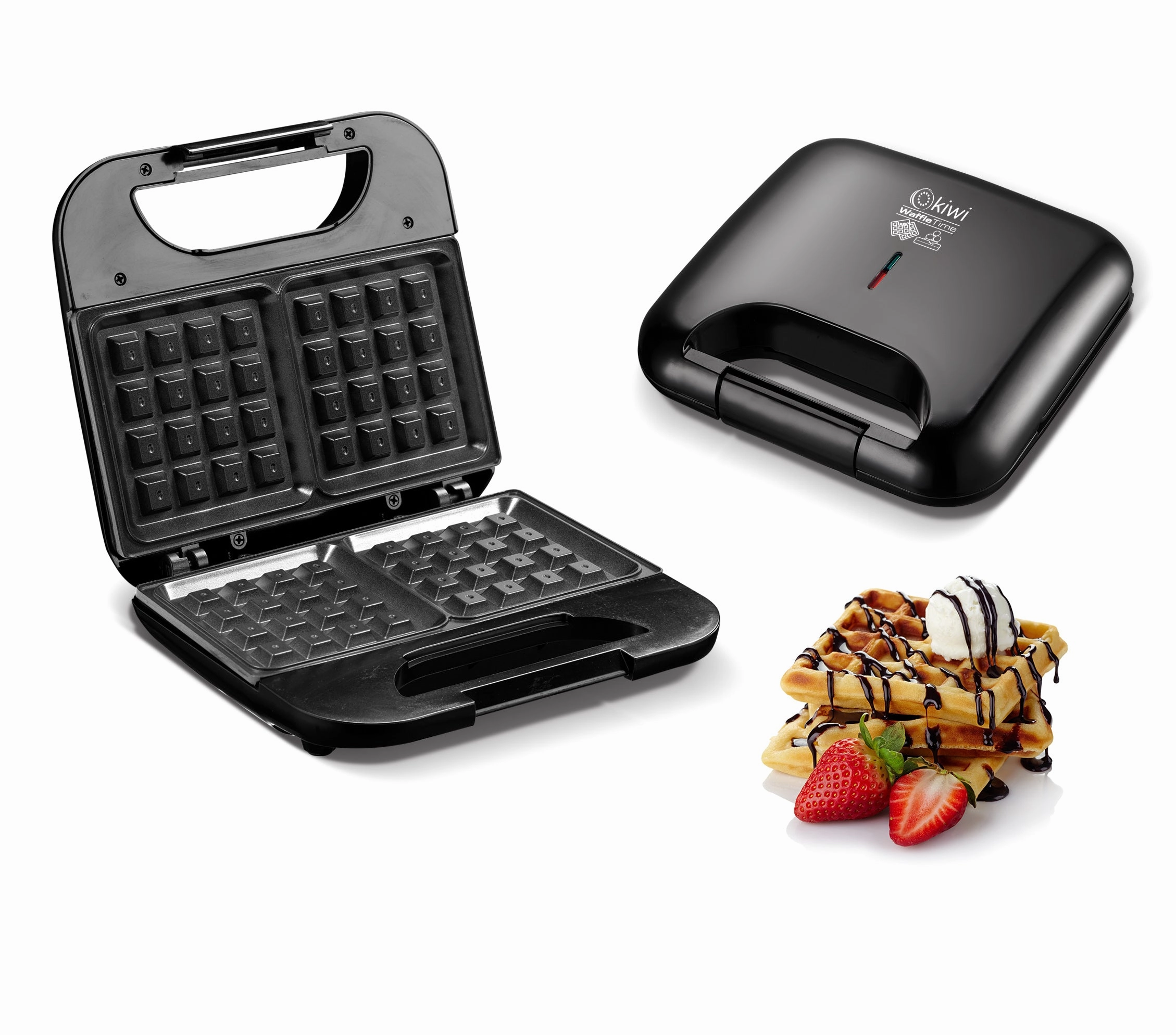 KIWI Waffle Maker & Grill | Non - Stick | Thermo Controlled