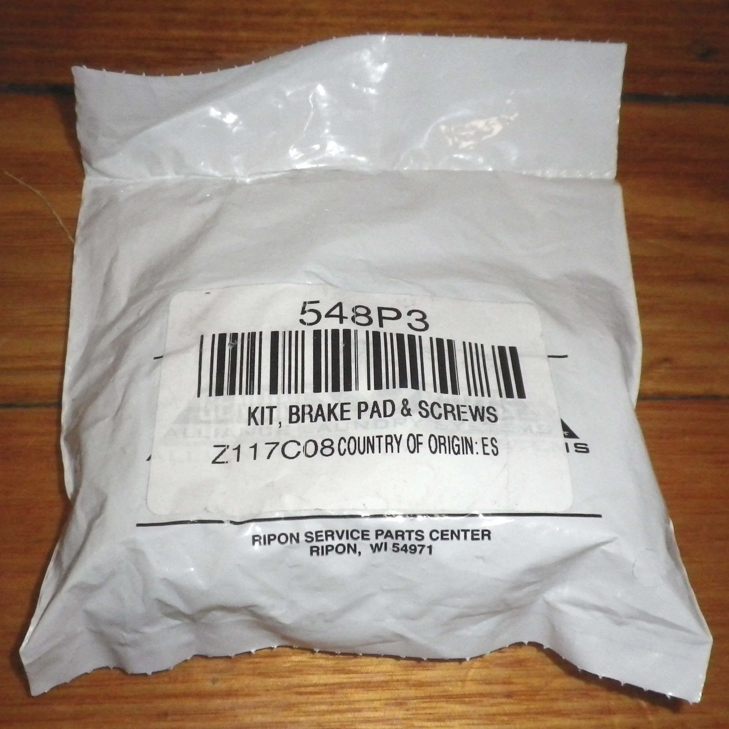 Kleenmaid KAW Series Top Load Washer Genuine Brake Pad Kit - Part # KS548P3