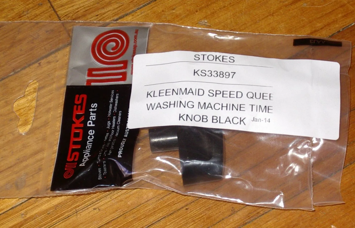 Kleenmaid KAW651, KAW693 Black Timer Knob - Part No. KS33897