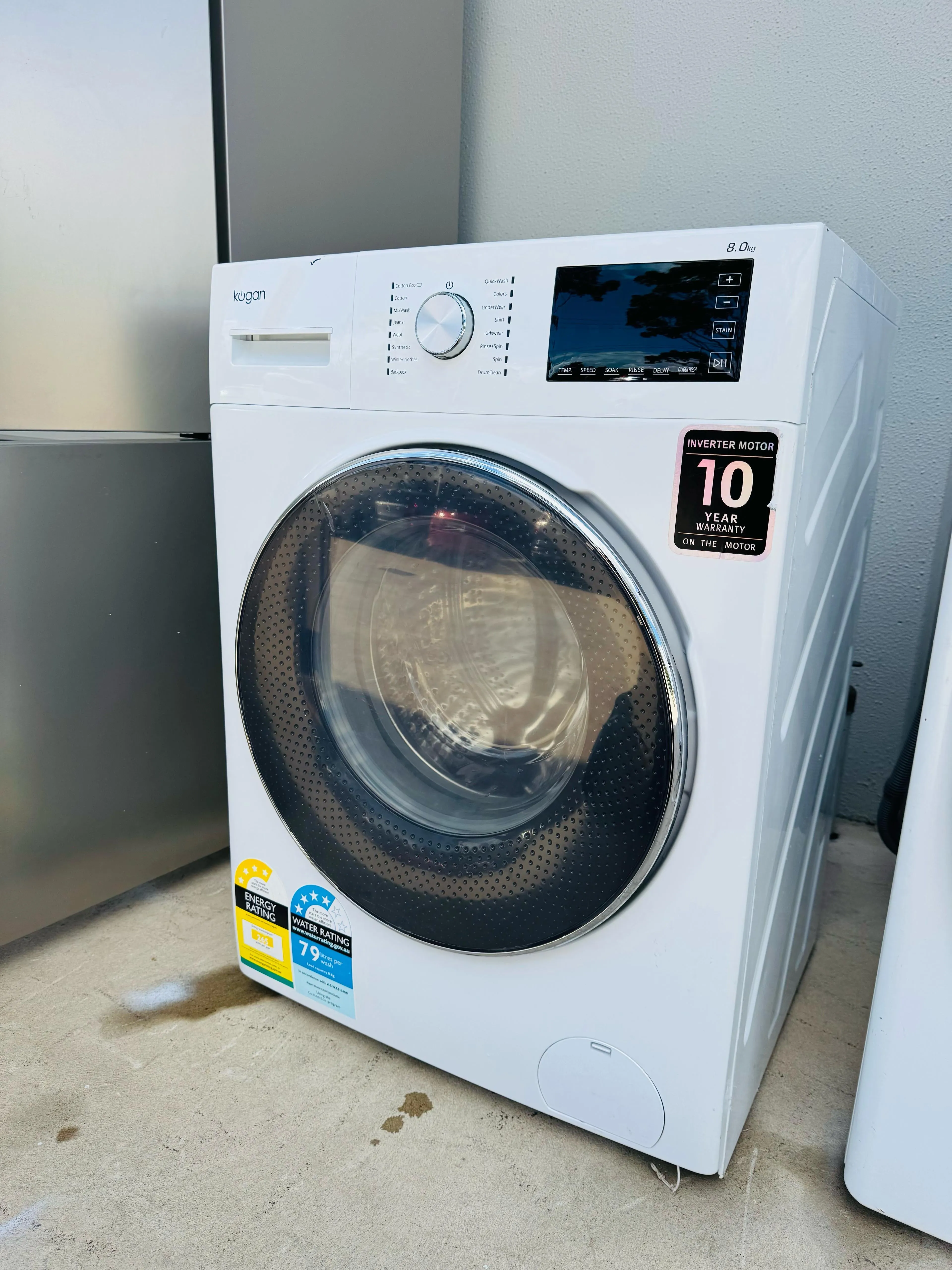 **KOGAN 8KGS FRONT LOADER WASHING MACHINE**