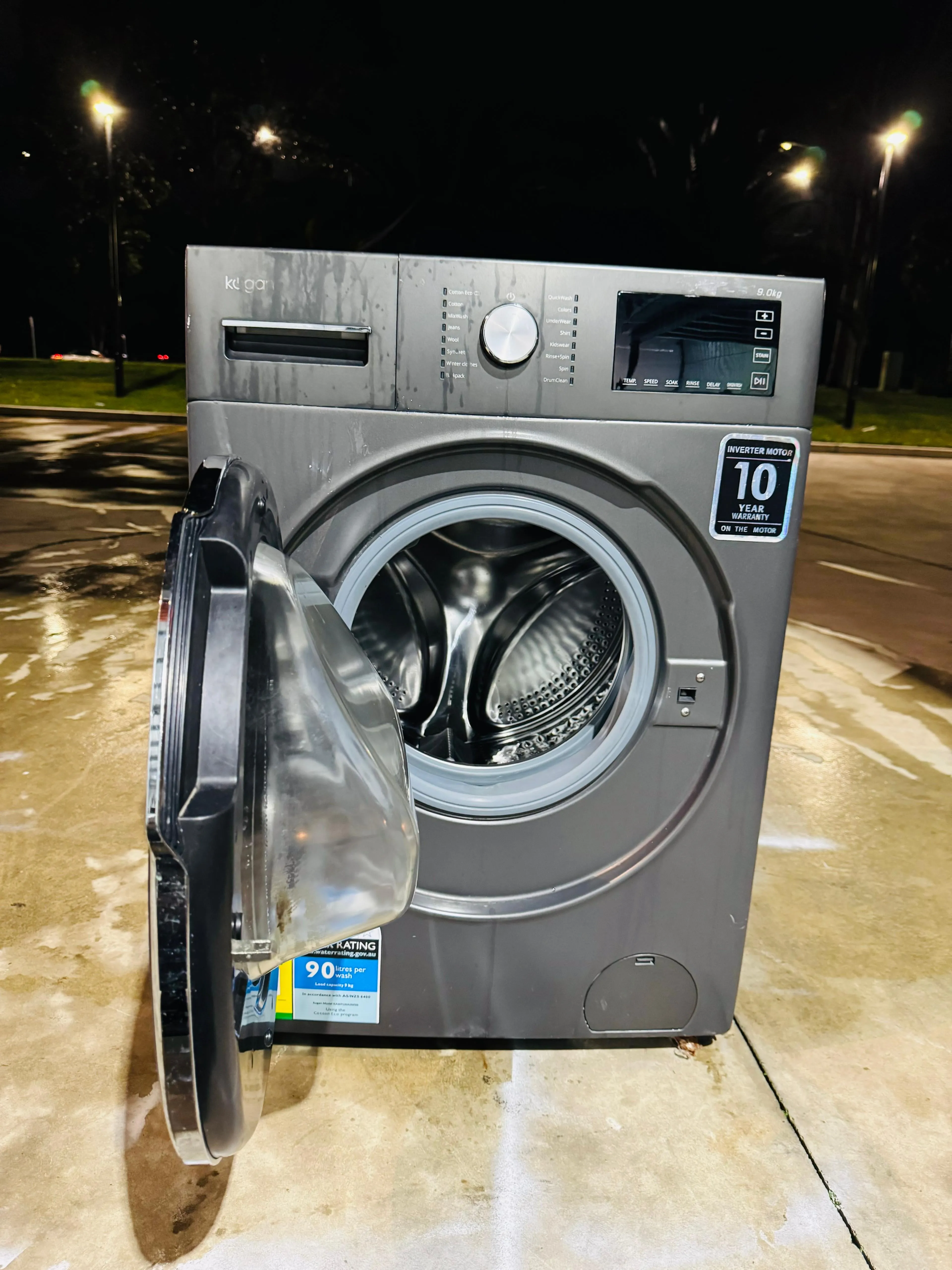 **KOGAN 9KGS FRONT LOADER WASHING MACHINE**