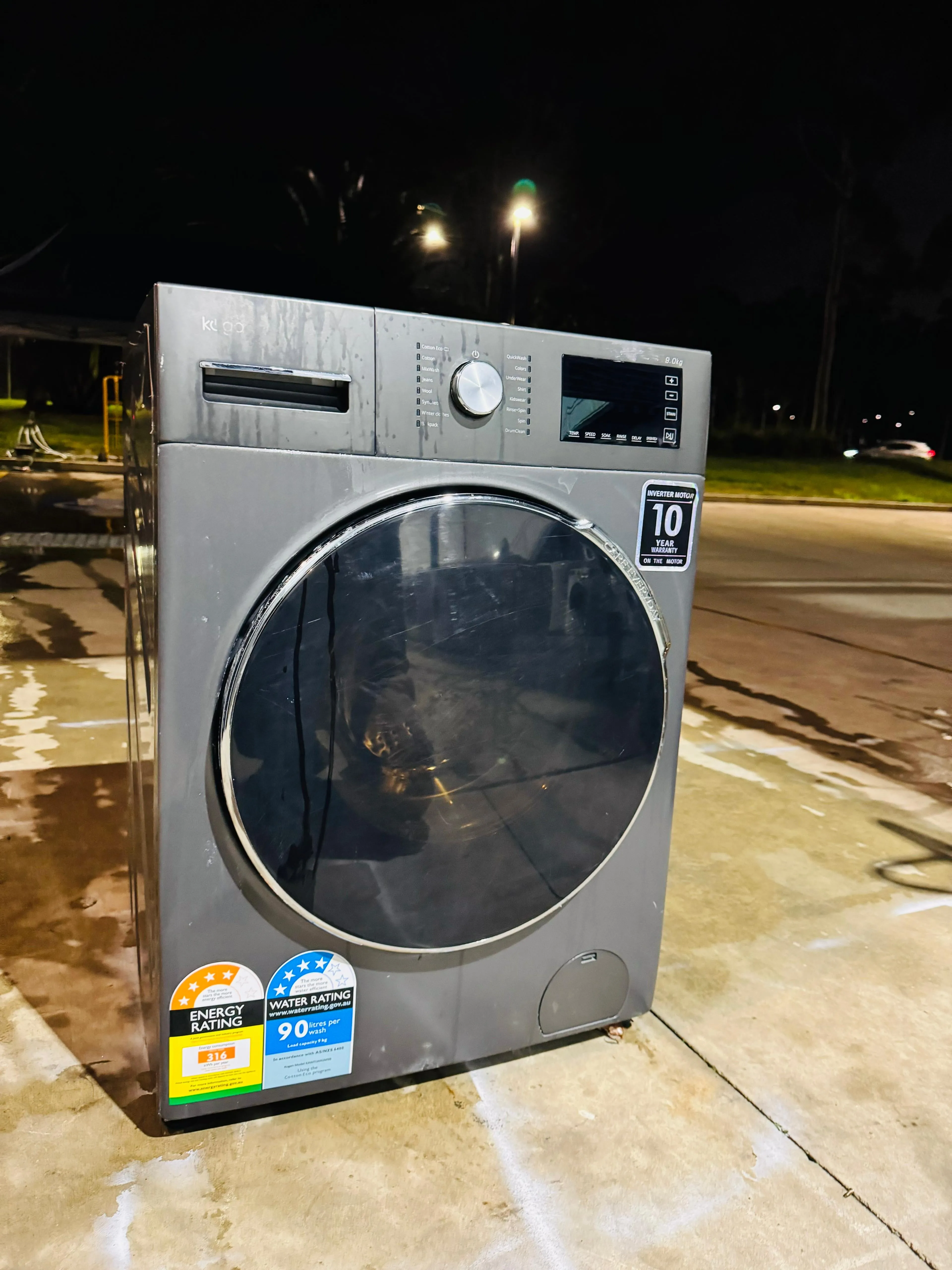 **KOGAN 9KGS FRONT LOADER WASHING MACHINE**