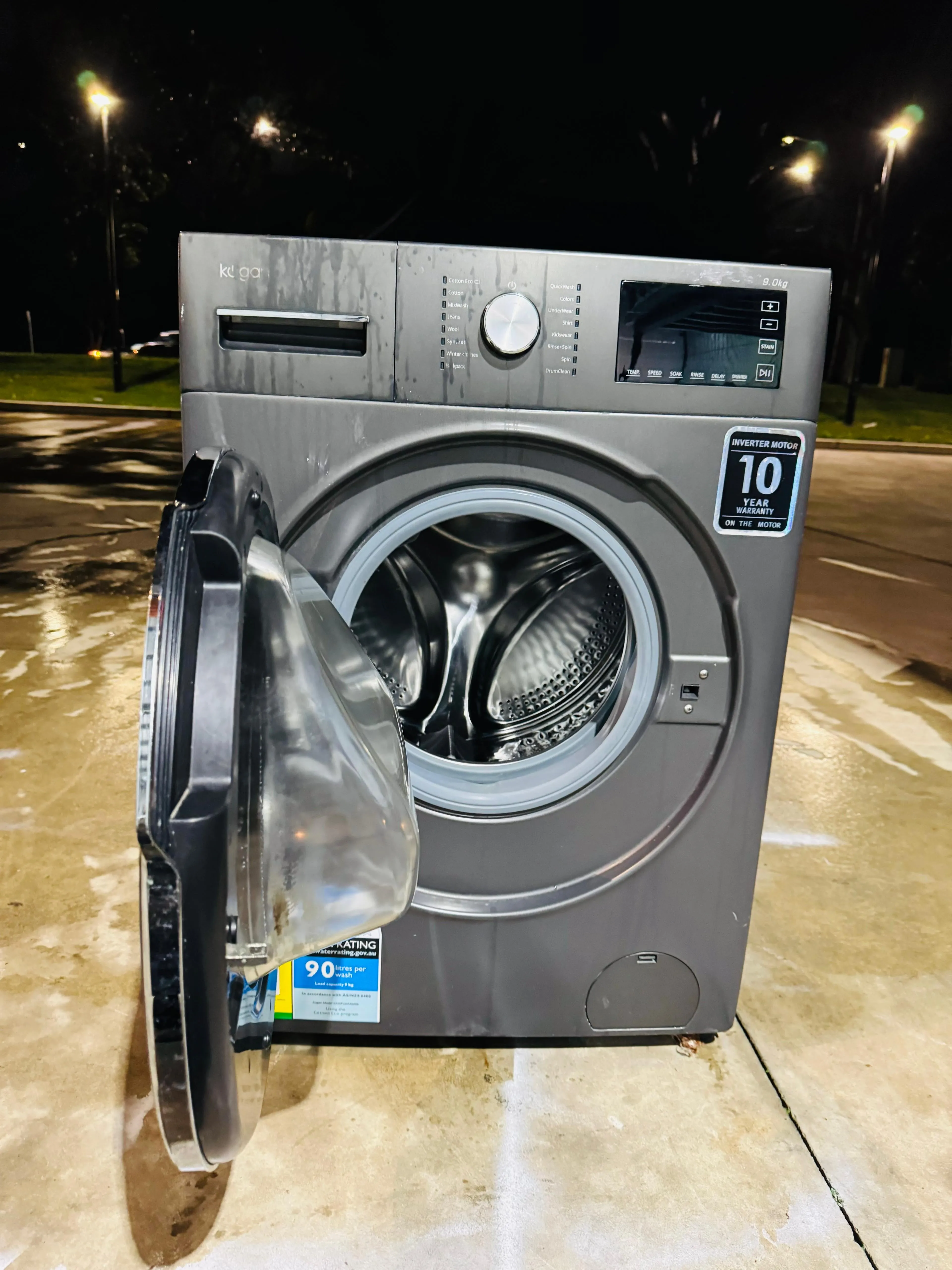 **KOGAN 9KGS FRONT LOADER WASHING MACHINE**
